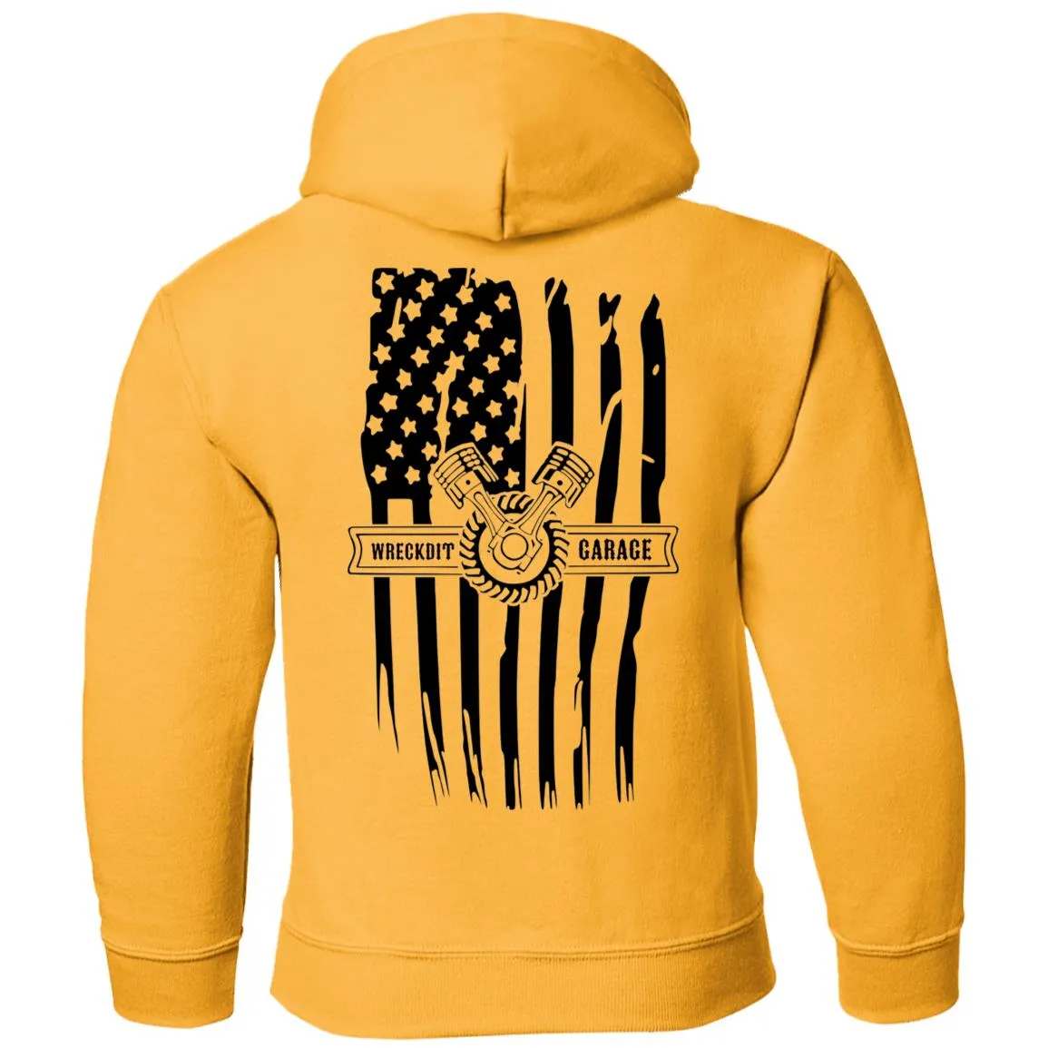 WRECKDIT Garage G185B Gildan Youth Pullover Hoodie