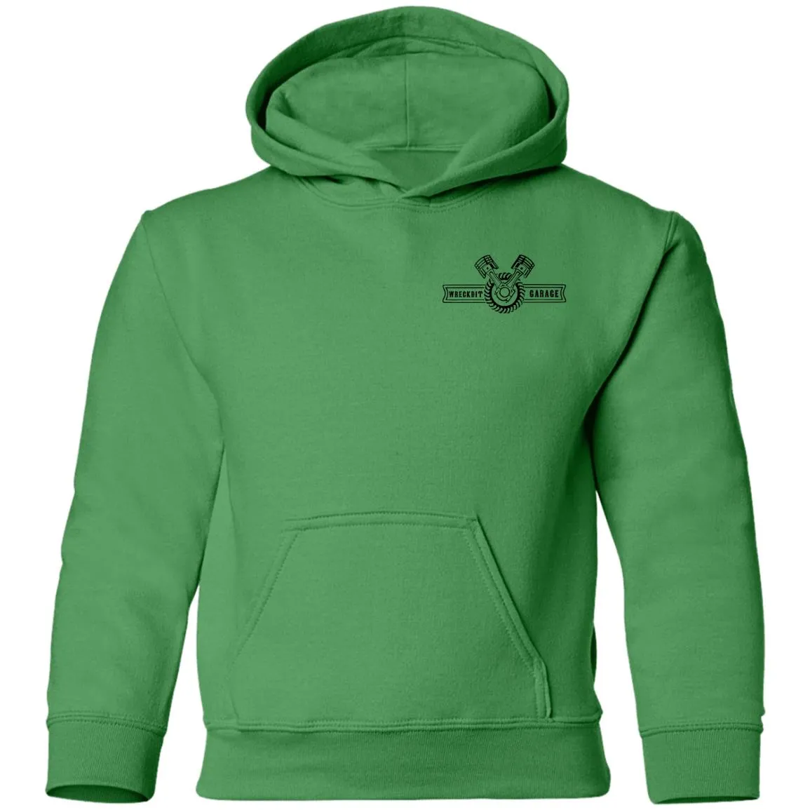 WRECKDIT Garage G185B Gildan Youth Pullover Hoodie