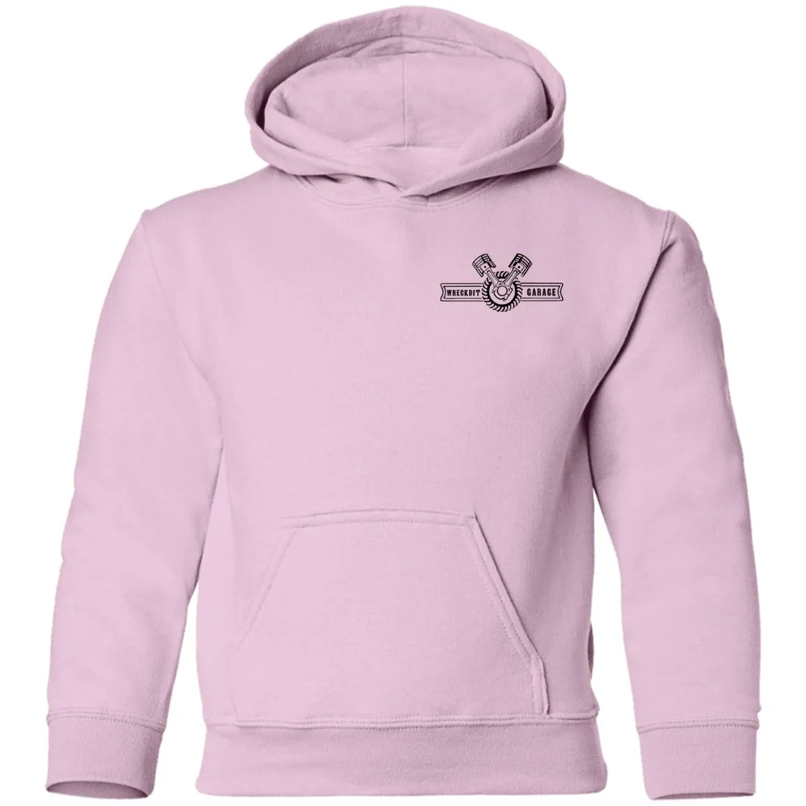 WRECKDIT Garage G185B Gildan Youth Pullover Hoodie