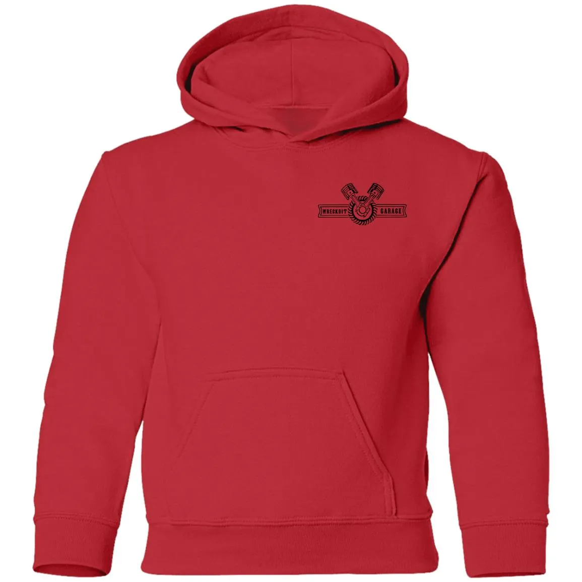 WRECKDIT Garage G185B Gildan Youth Pullover Hoodie