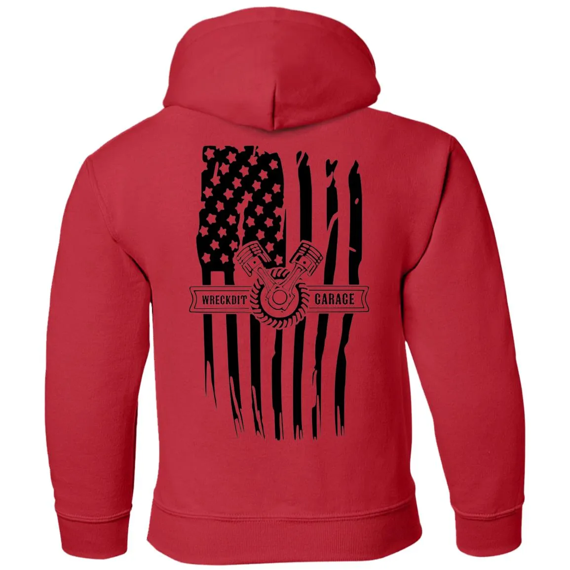 WRECKDIT Garage G185B Gildan Youth Pullover Hoodie