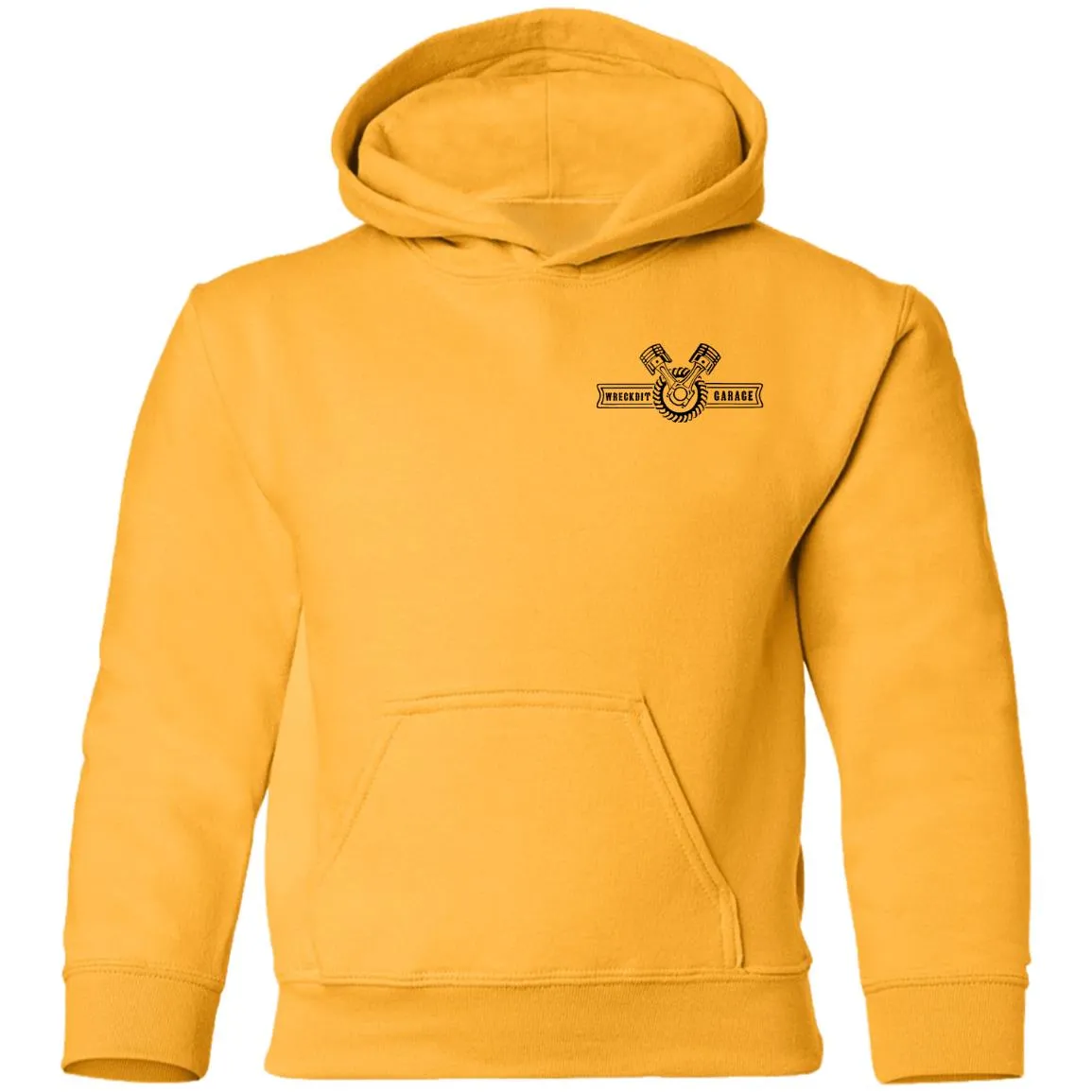 WRECKDIT Garage G185B Gildan Youth Pullover Hoodie