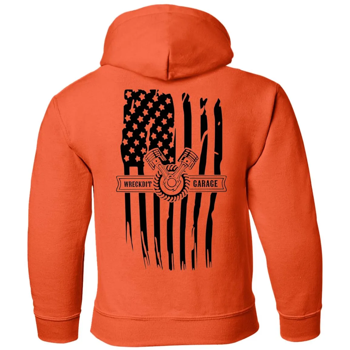 WRECKDIT Garage G185B Gildan Youth Pullover Hoodie