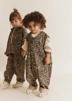 Wren Sleeveless Leopard Overall
