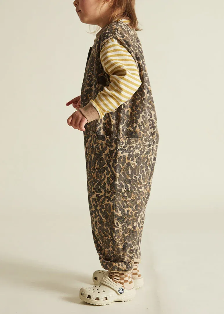 Wren Sleeveless Leopard Overall