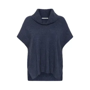 Zobee Cowl Neck Vest - Soft Blue